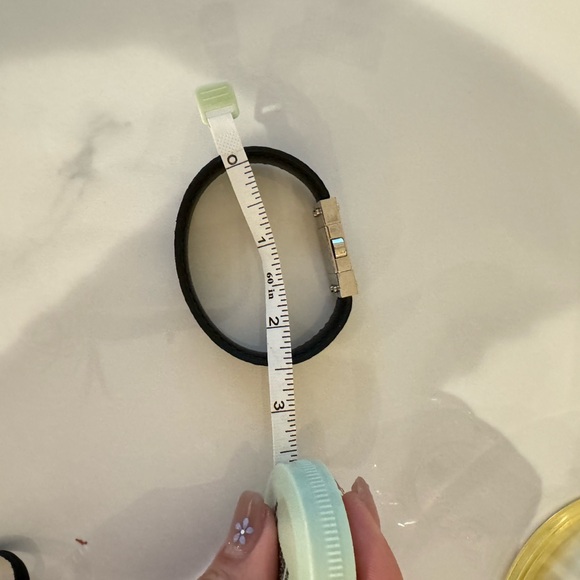 men's LV Leather and Silver Combo Bracelet - Picture 2 of 4